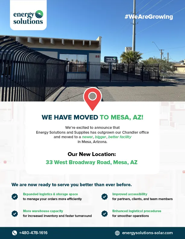 Energy Solutions and Supplies, Mesa, Arizona